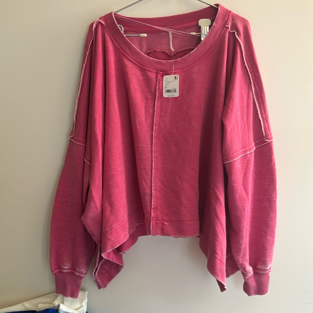 Free People Pink Sweatshirt